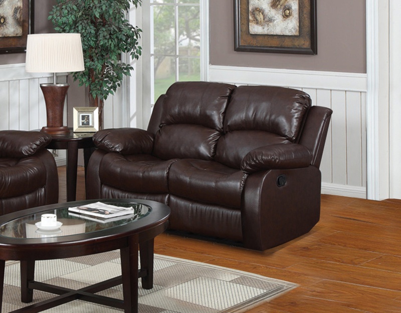 Angelese 60'' Vegan Leather Reclining Loveseat