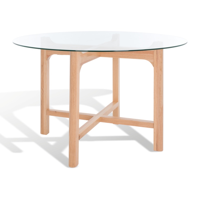 Angelou Round Glass Dining Table