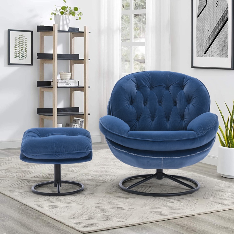 Anouk Upholstered Swivel Accent Chair