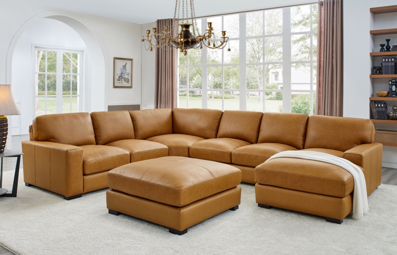 Antanisha 5 - Piece Leather Sectional