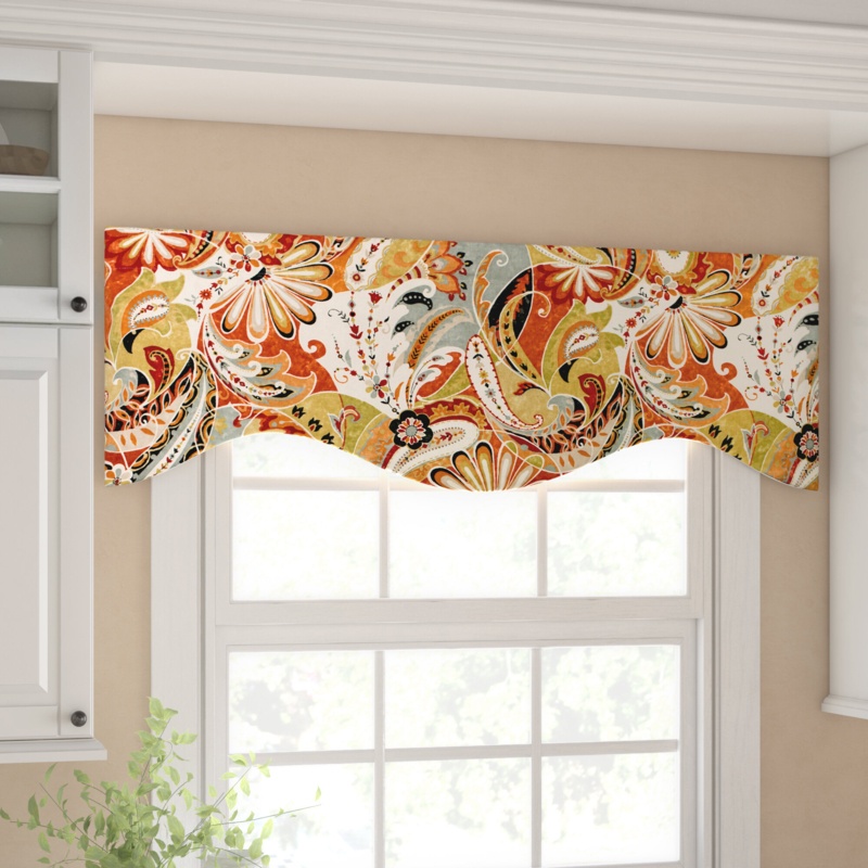 Areli Paisley 51" Window Valance