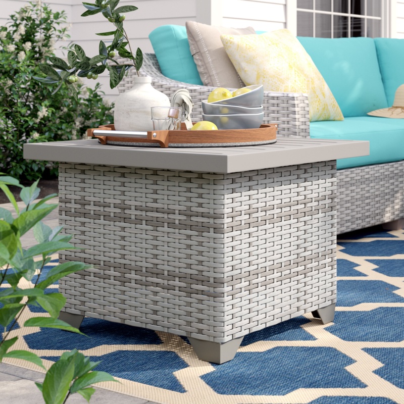 Aristidis Metal Outdoor Side Table