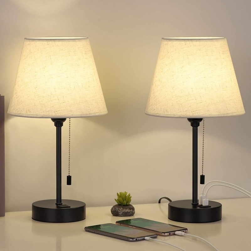 Armel Metal USB Table Lamp