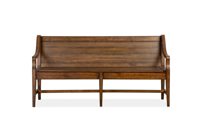 Aronoff Wood Bench w/ Back