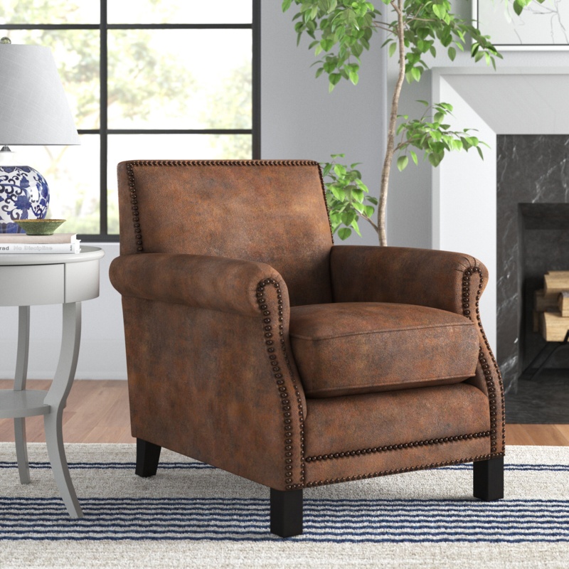 Asbury Vegan Leather Club Chair