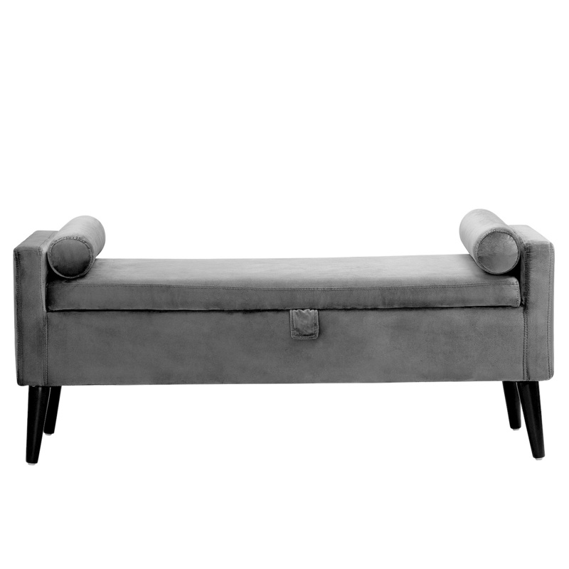 Aslyn Velvet Upholstered Storage Bench