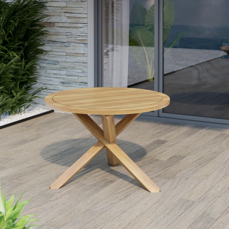 Asser Wood Outdoor Dining Table