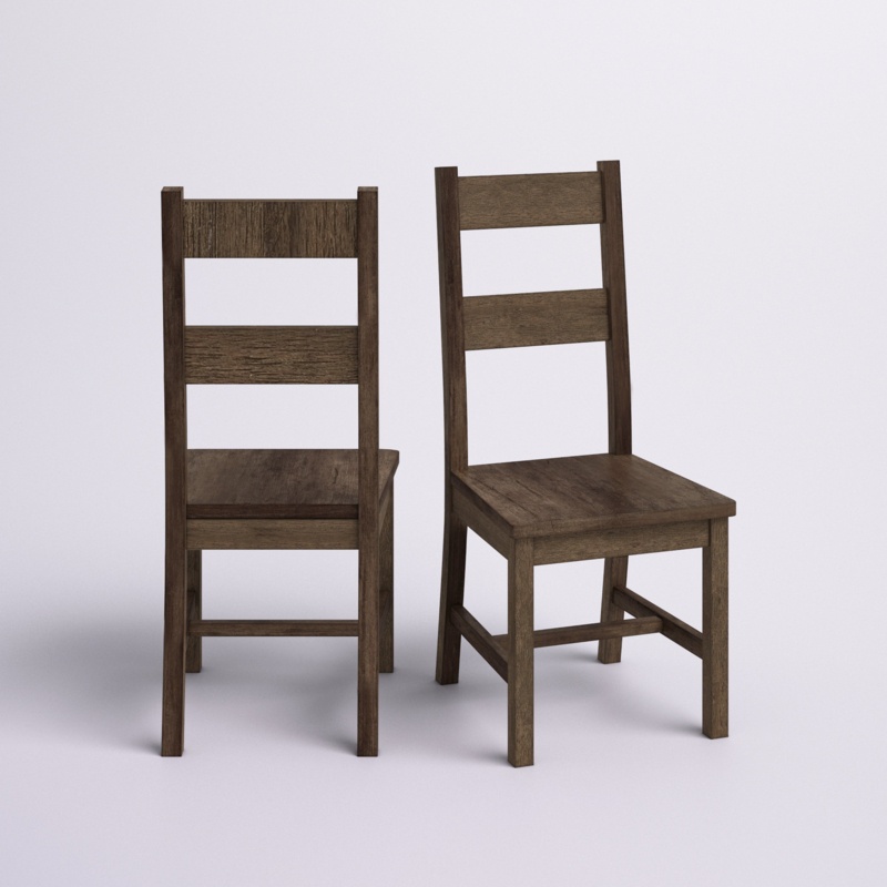 Aster Solid Wood Ladder Back Side Chair