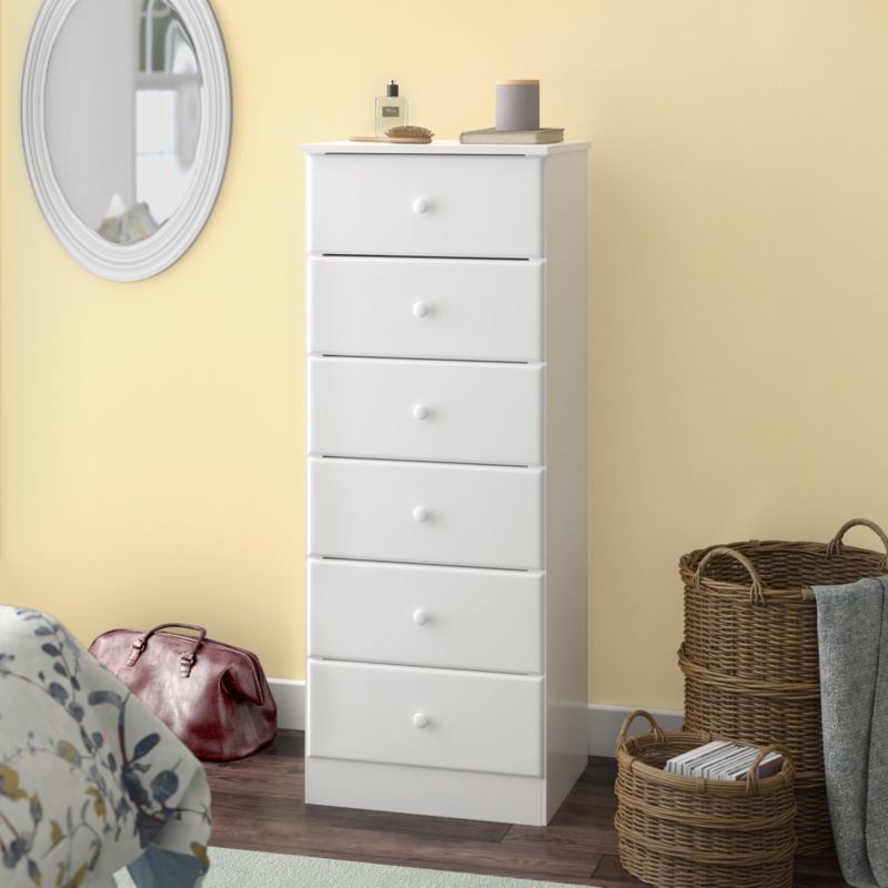 Astrid Simplistic 6 Drawer 20" W Lingerie Chest