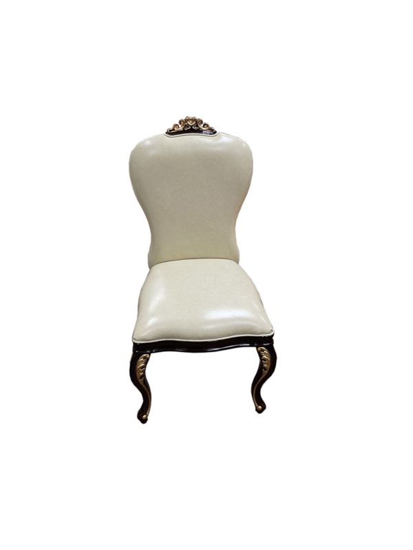Athena Leather King Louis Back Side Chair