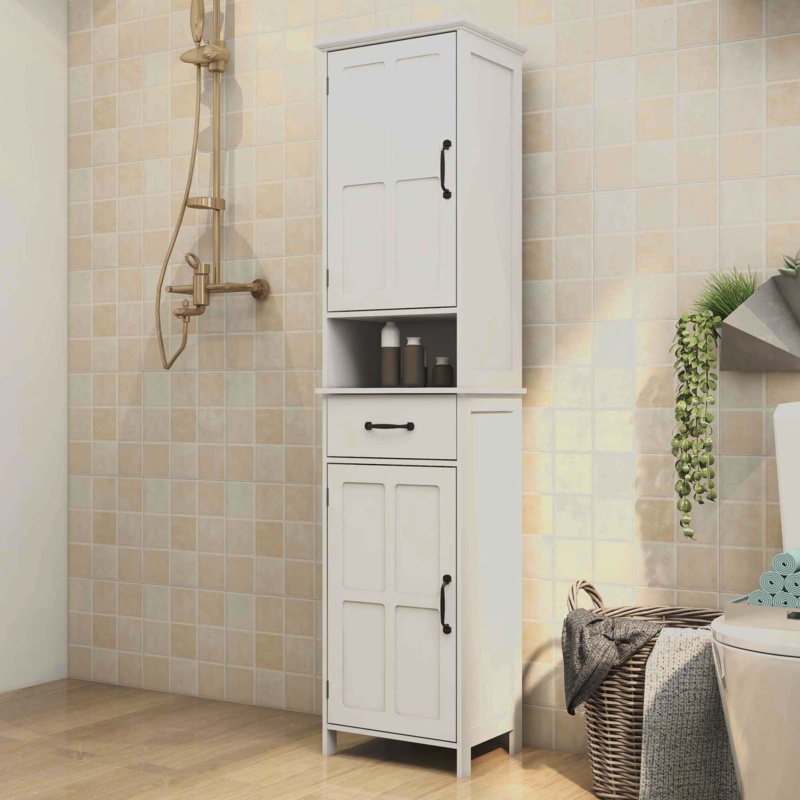 Aubury Freestanding Linen Cabinet