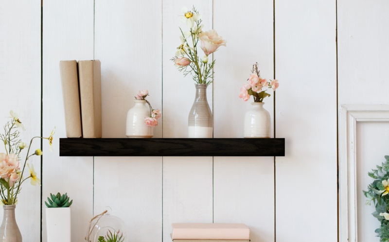 Avyay Oak Floating Shelf