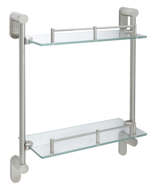 Azahel Double Glass Wall Shelf