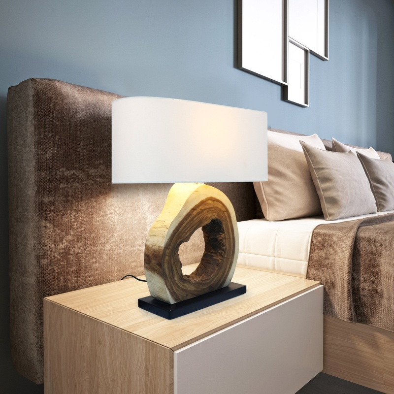 Azriela Solid Wood Table Lamp