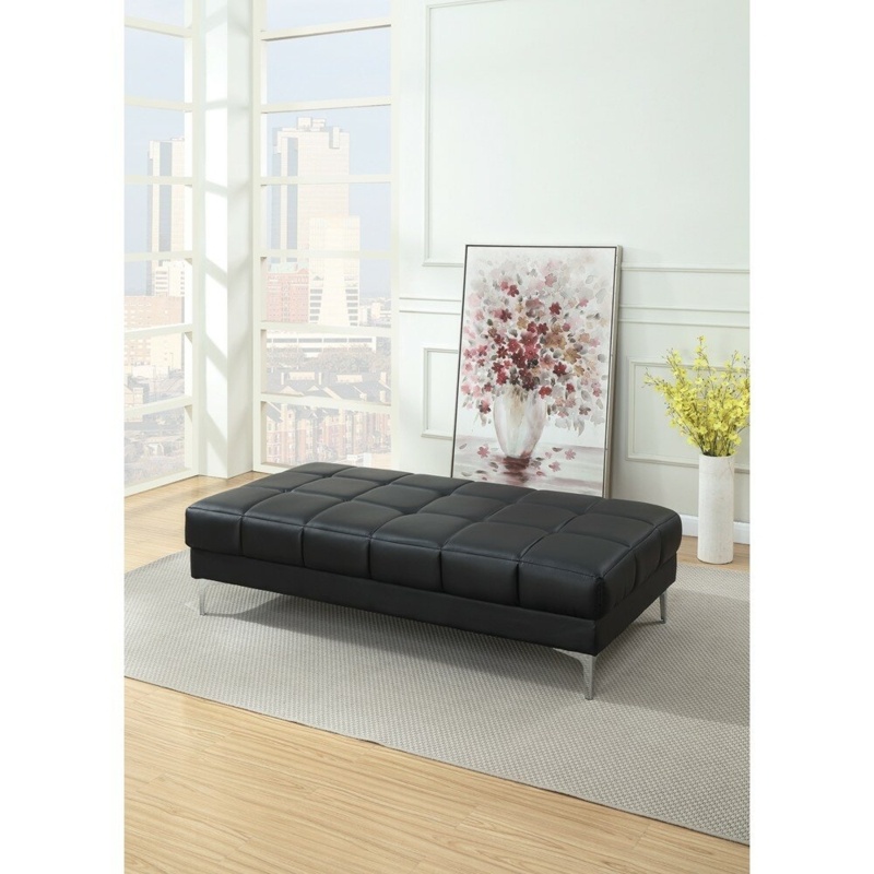 Bafti Vegan Leather Ottoman