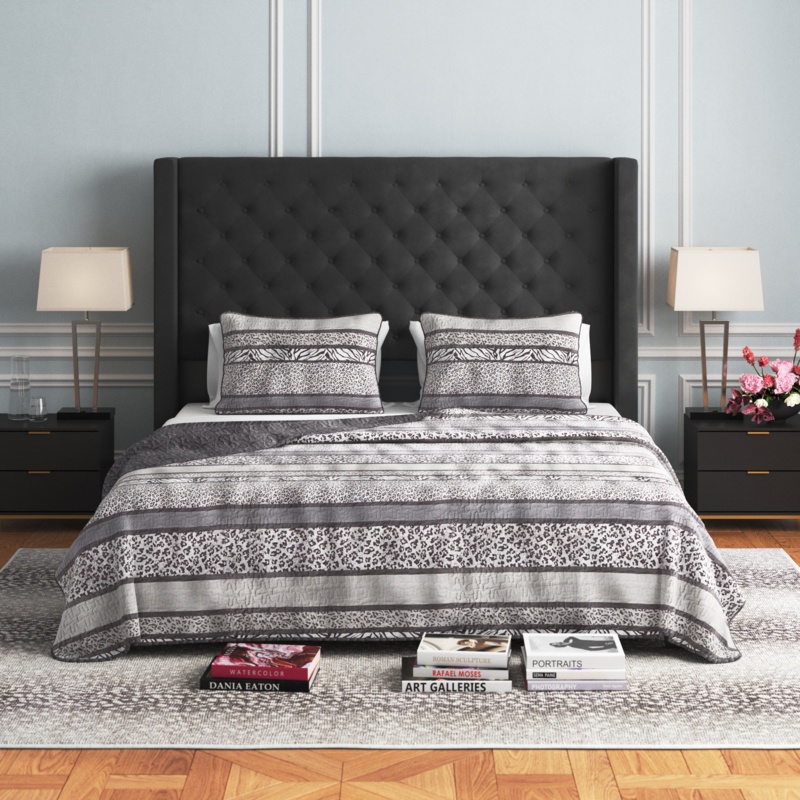Bailey Microfiber Quilt Set