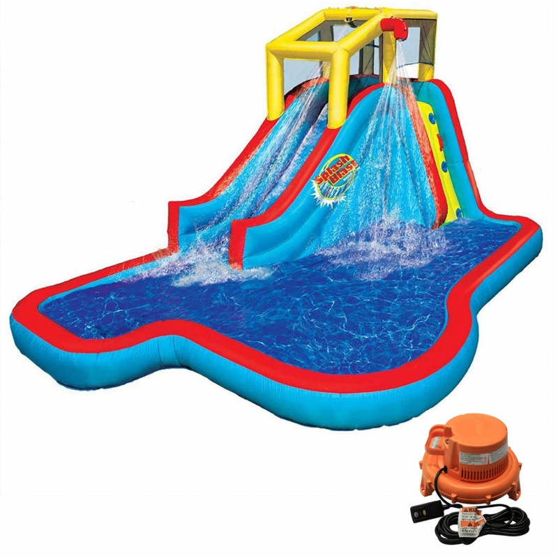Banzai Slide N Soak Splash Park Inflatable Outdoor Kids Water Park Play Center