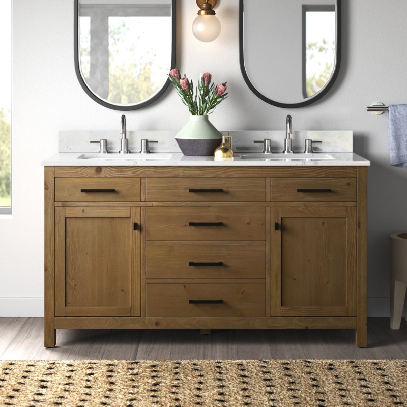 Basima 60" Double Bathroom Vanity