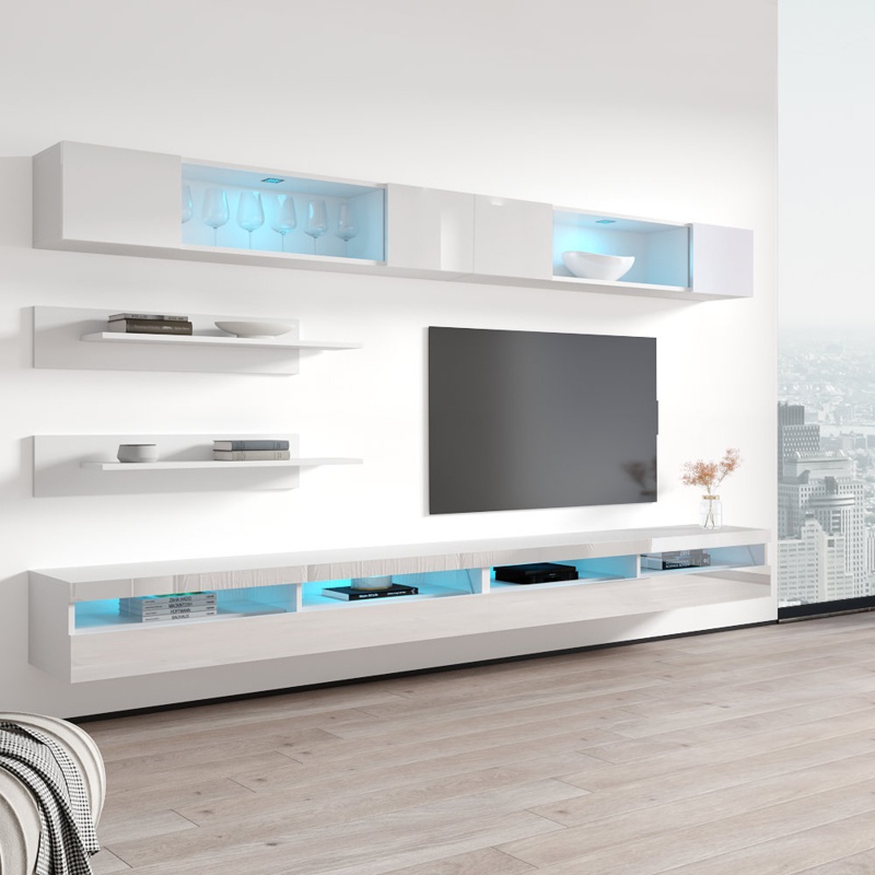 Bergenia Floating Entertainment Center for TVs up to 70"