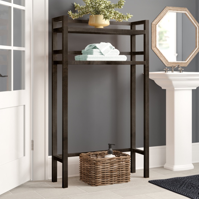 Bernardston Solid Wood Freestanding Over-the-Toilet Storage