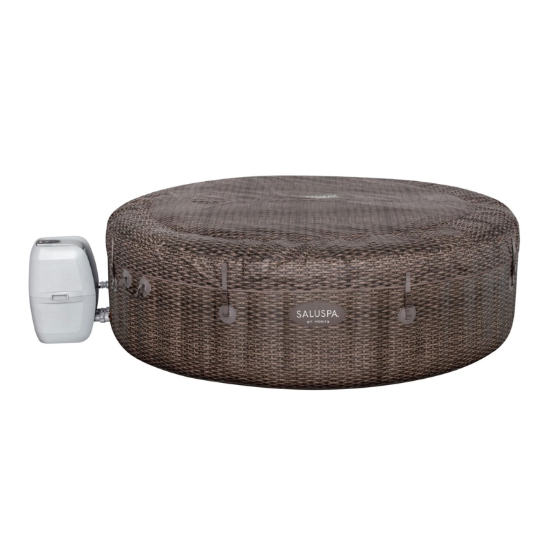 Bestway St. Moritz SaluSpa 2-7 Person Inflatable Hot Tub with 180 AirJets, Brown
