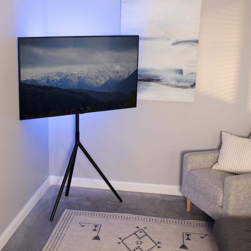 Black Easel Studio TV Stand