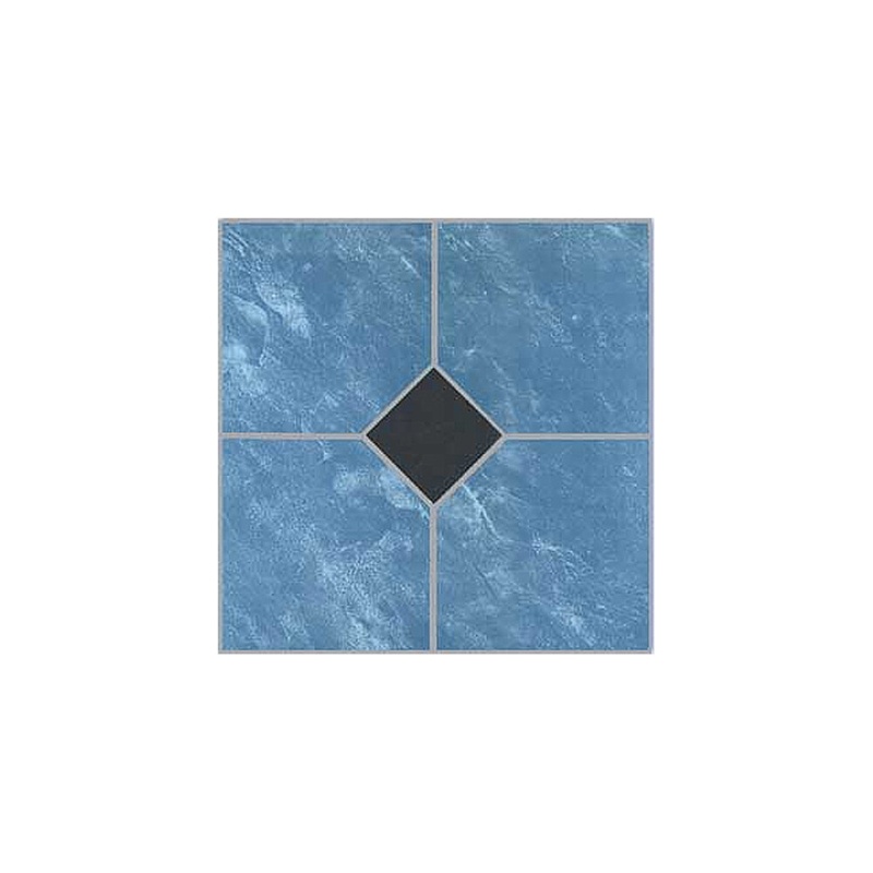 Blue Self Adhesive 12" x 12" x 1.2mm Vinyl Tile
