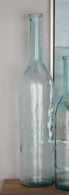 Bocana Blue Recycled Glass Handmade Spanish Vase