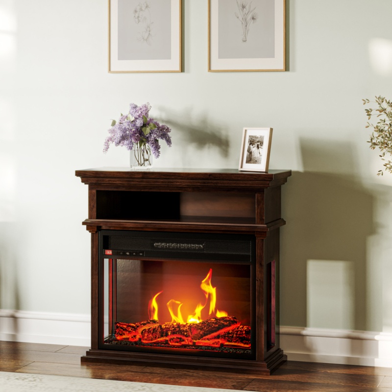 Bodey 33.5'' W Electric Fireplace