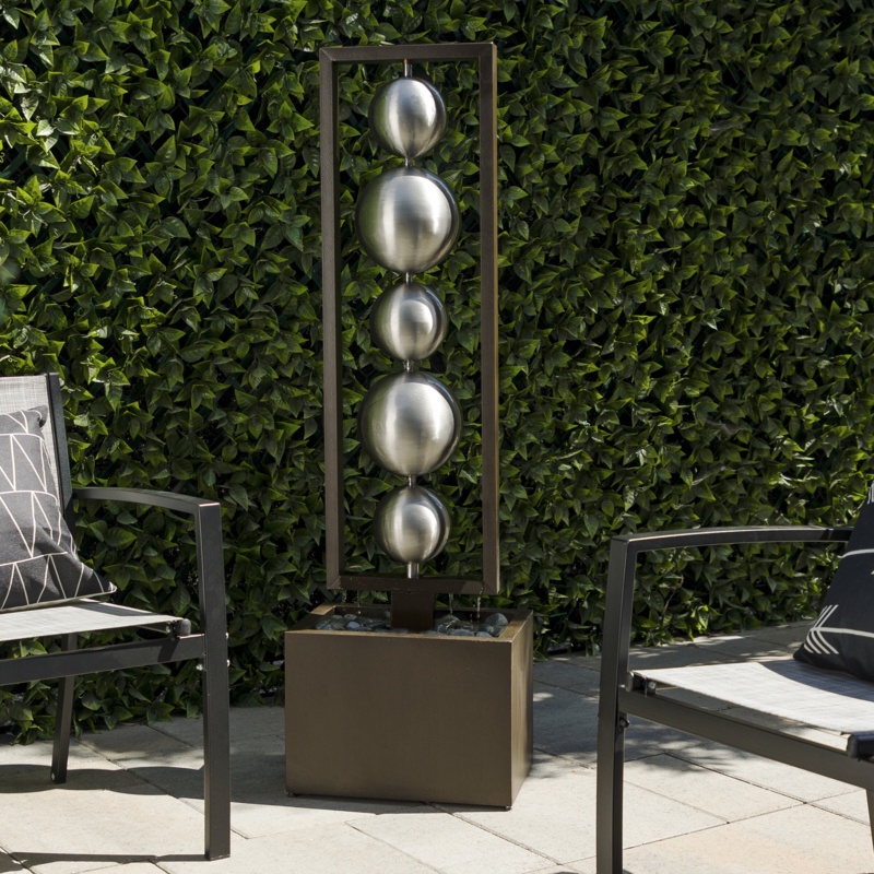 Bogoslav Outdoor Stainless Steel Weather Resistant Floor Fountain