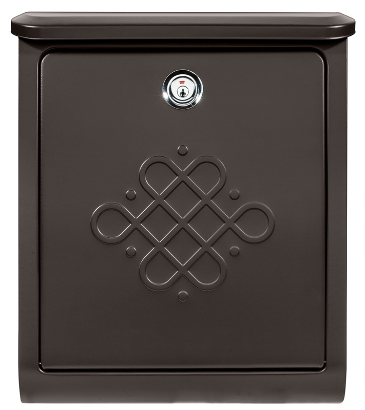 Bordeaux Steel Wall Mounted Mailbox