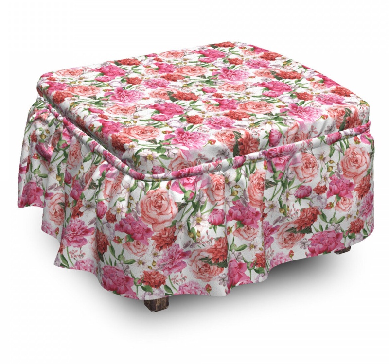 Box Cushion Ottoman Slipcover