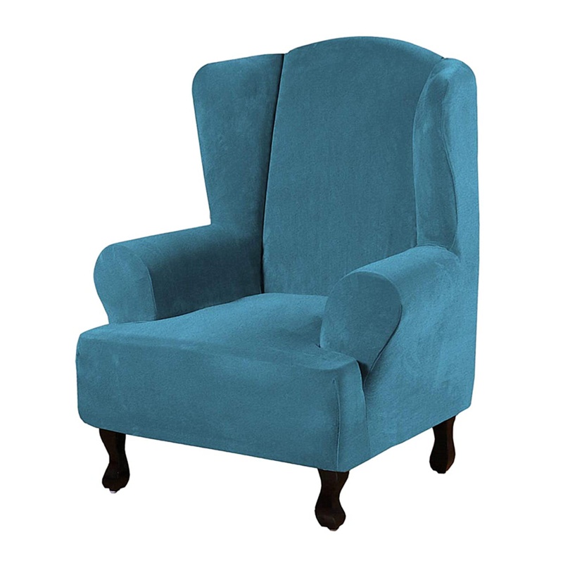 Box Cushion Wingback Slipcover