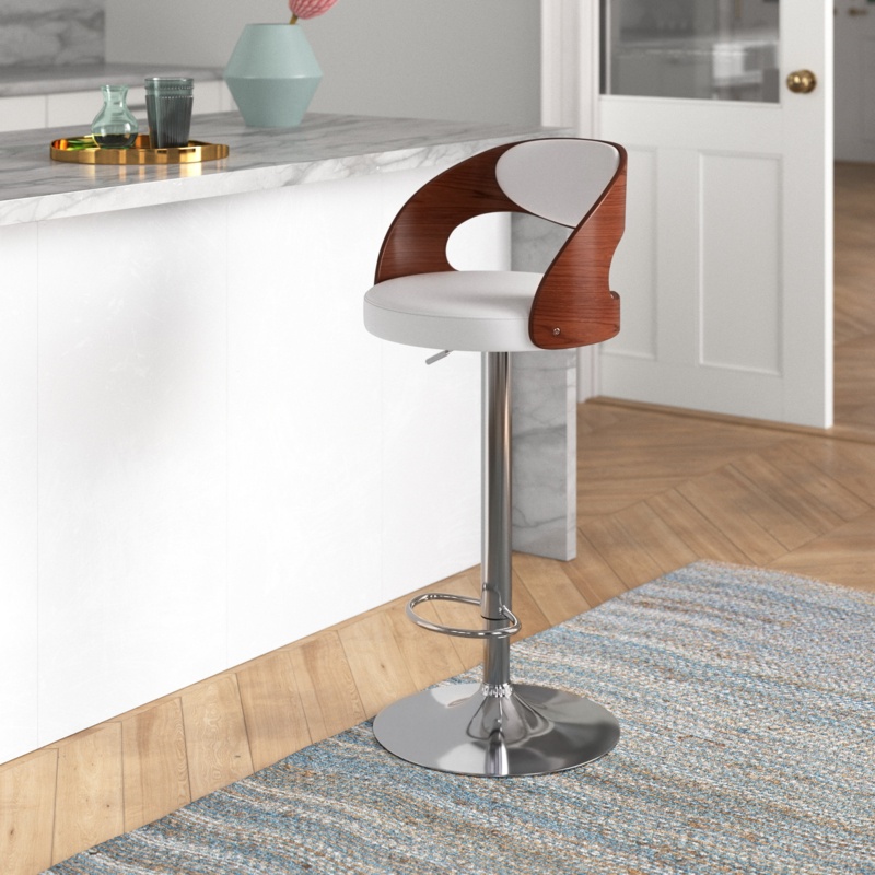 Brewton Swivel Adjustable Height Stool
