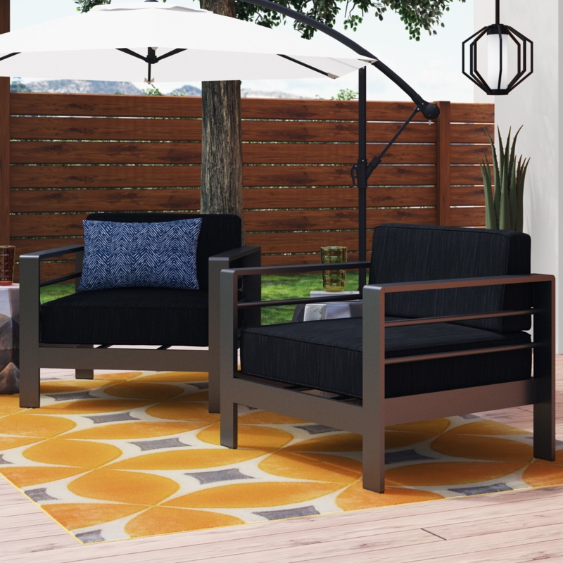 Caggiano Patio Chair with Cushions