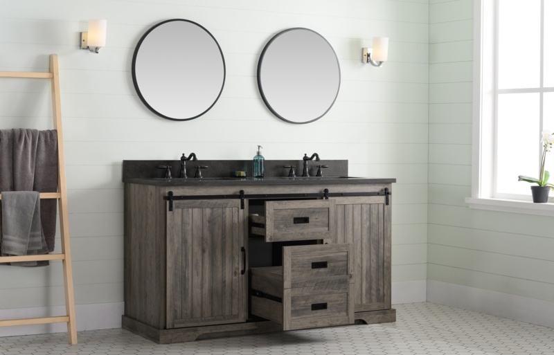 Caldean 60'' Double Bathroom Vanity with Top