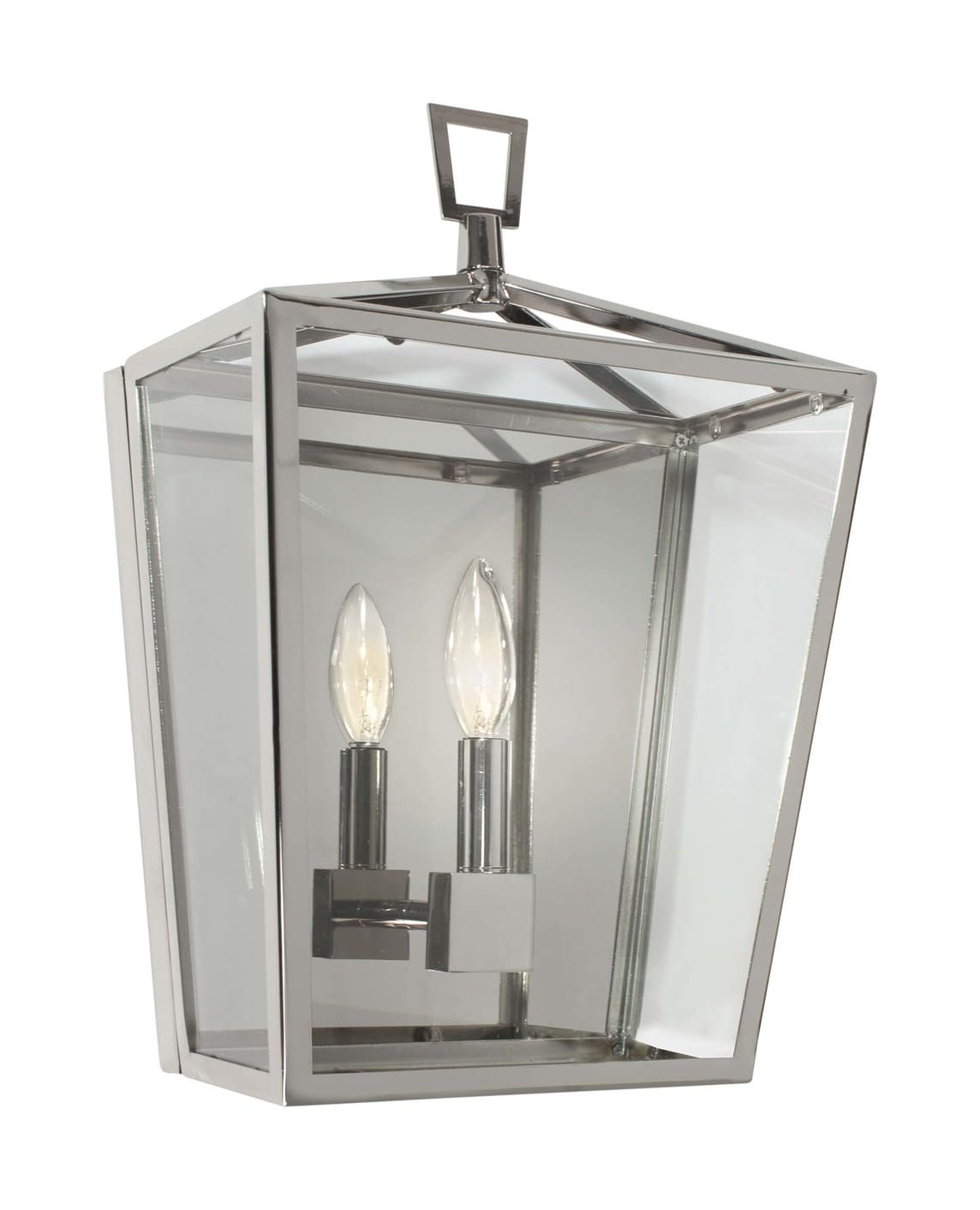 Camden Lantern Sconce - Finish: Polished Nickel