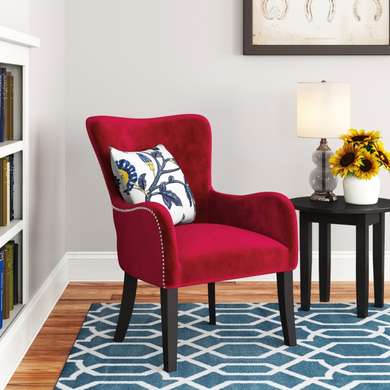 Camie Upholstered Wingback Chair