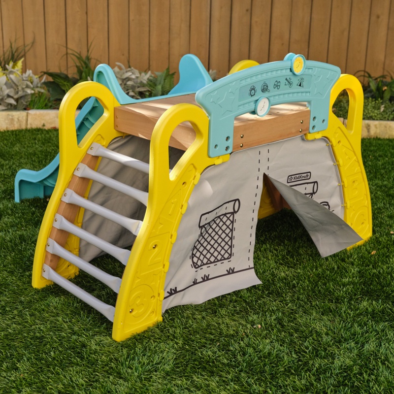 Camp & Slide Toddler Climber with Hideaway Tent