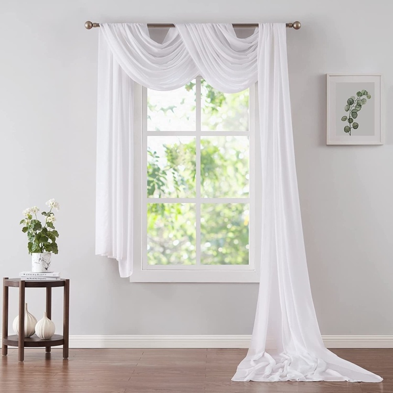 Candida Semi-Sheer Window Scarf Pair