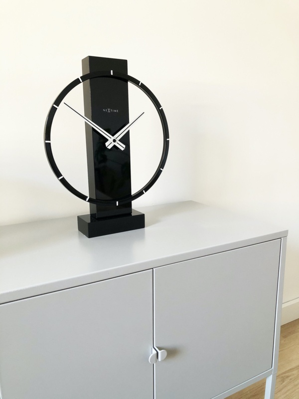 Carl Modern & Contemporary Analog Solid Wood Tabletop Clock