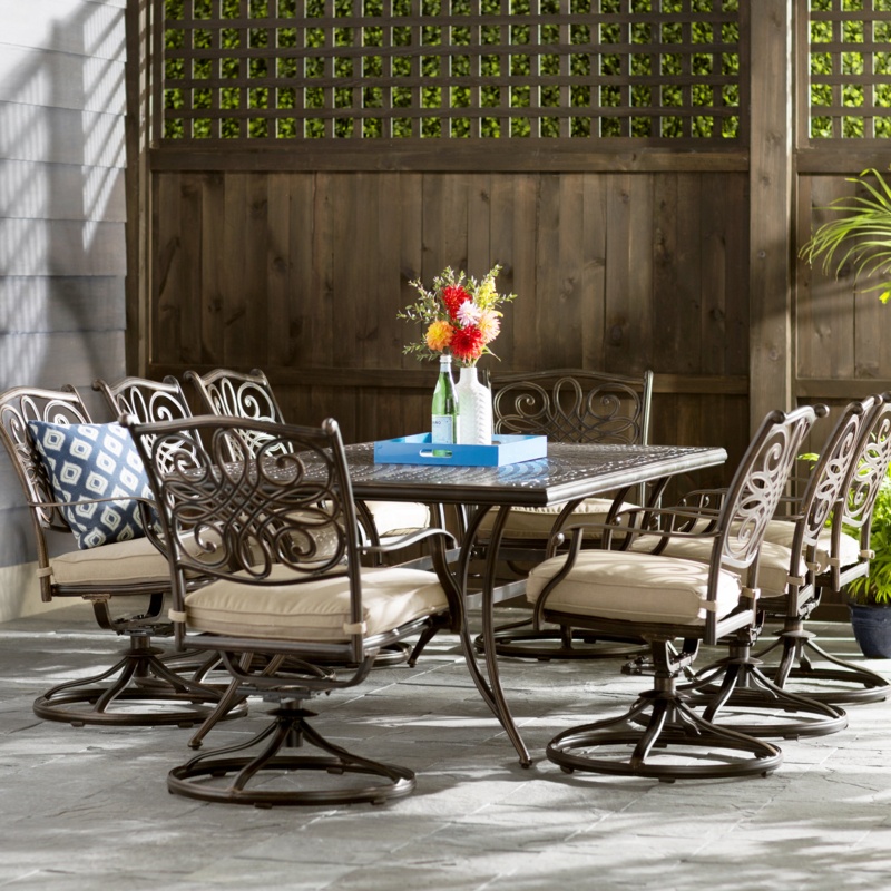 Carleton 8 - Person Rectangular Outdoor Dining Set