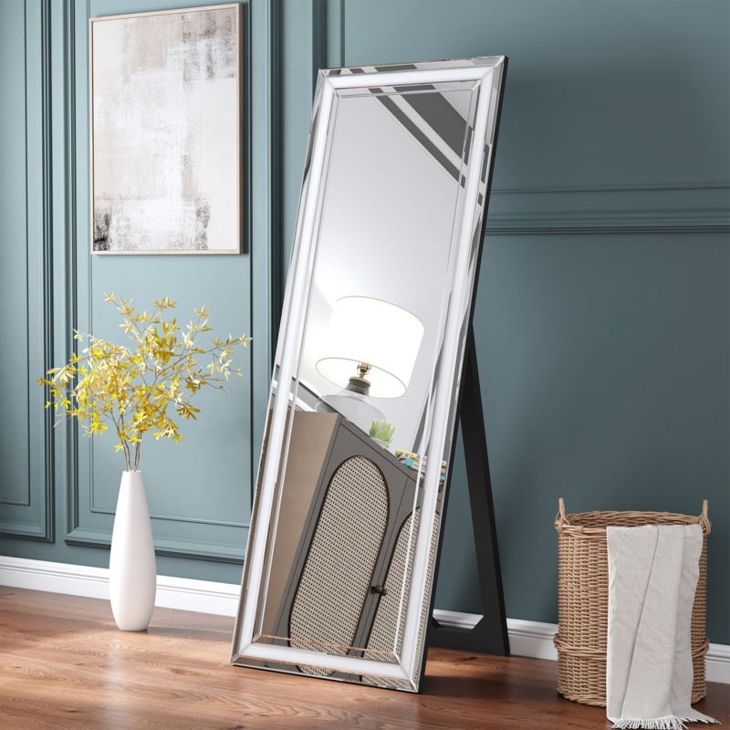 Casmer Rectangle Glass Full Length Mirror