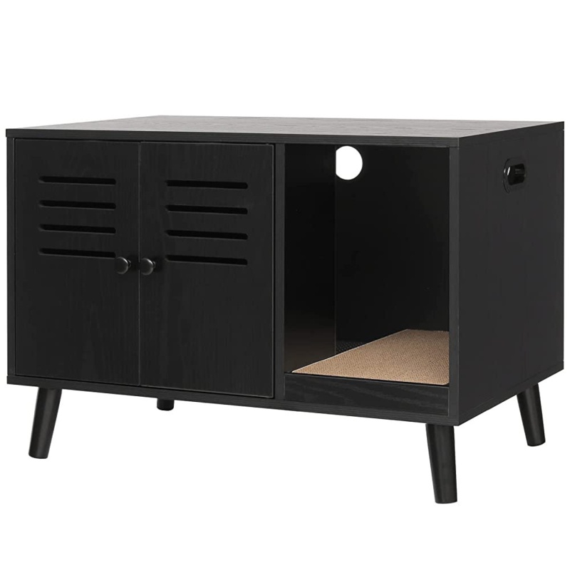 Cat Litter Box Furniture Hidden with 2 Mats