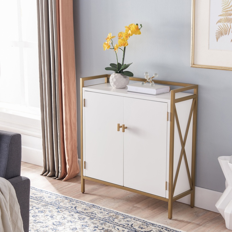 Caynen Iron Accent Cabinet