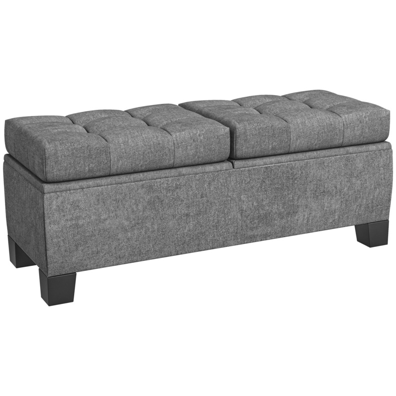 Cecilia  100% Polyester Upholstered Storage Bench