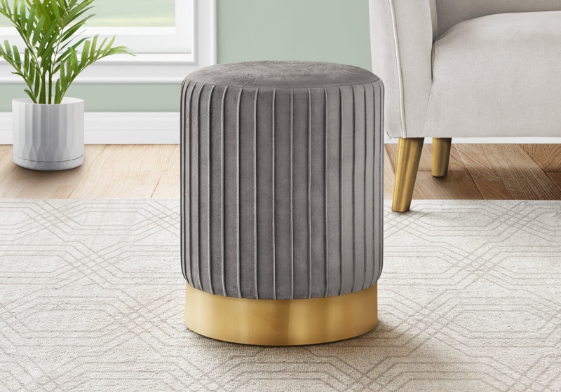 Cecilya Steel Accent Stool