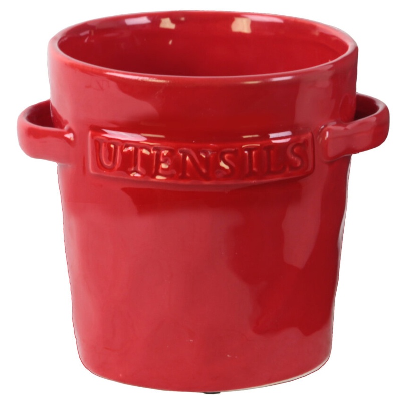 Ceramic / Porcelain Round Utensil Crock