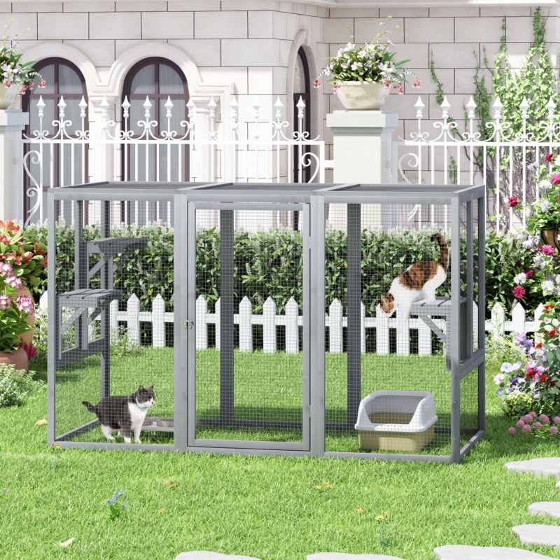 Chamika Outdoor Cat Cage Enclosure, Playpen