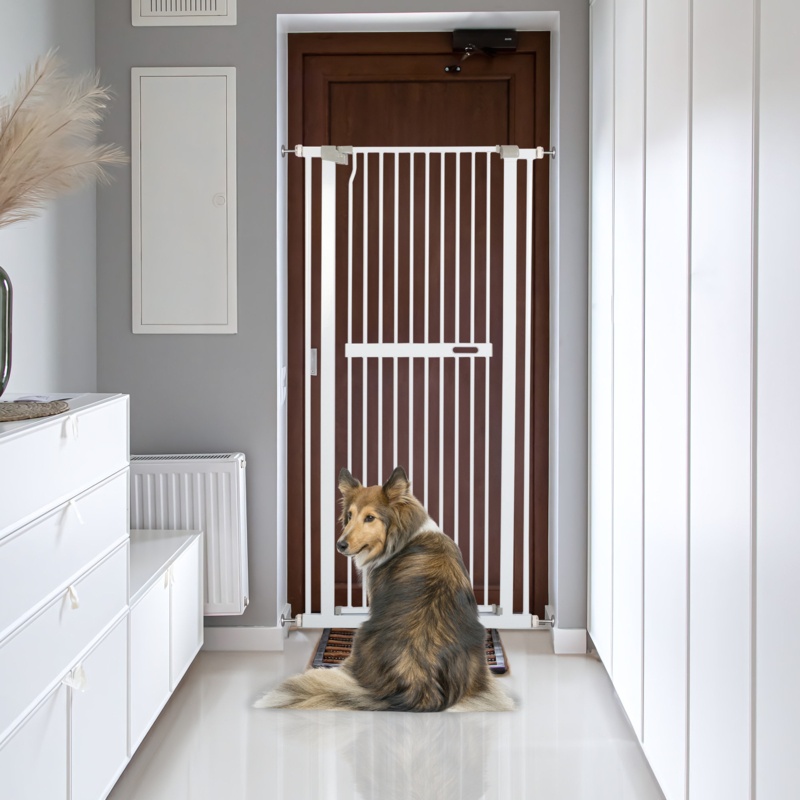 Chappy Steel Pressure Mounted Pet Gate for Walk-thru